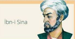 İbn-i Sina'nın El-Kanun fi't-Tıbb adlı eserinin el yazması nüshası ve bilimsel portresi üzerine tipografik çalışma.