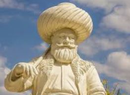 Nasreddin Hoca'nın eşeğe ters binmiş tasviri ve geleneksel Türk halk edebiyatını temsil eden minyatür detayları.
