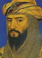 Selahaddin Eyyubi’nin tarihi tasviri estetik illüstrasyon.