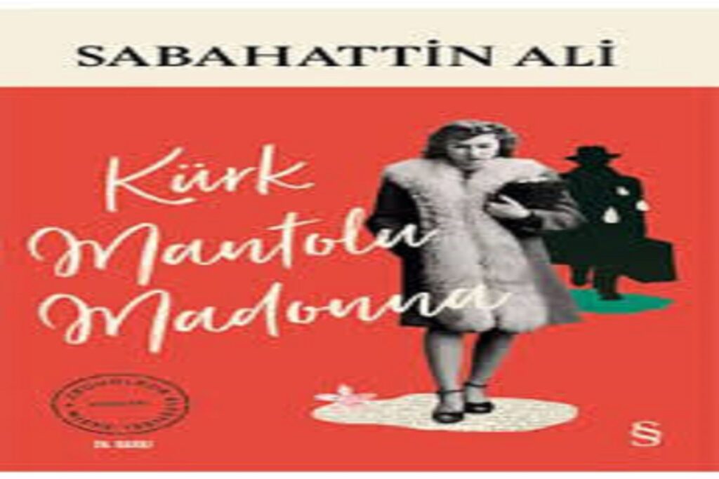 Sabahattin Ali’nin Kürk Mantolu Madonna romanını simgeleyen, Raif Efendi’nin melankolisi ve Maria Puder'in portresini yansıtan edebi sanatsal illüstrasyon.