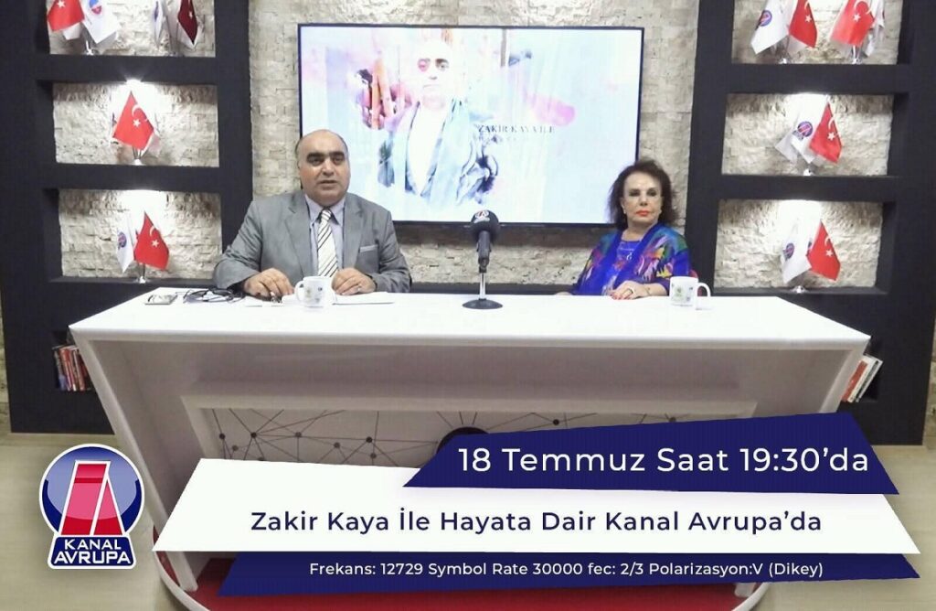 Zakir Kaya ile hayata dair kanal Avrupa TV çekimi görseli